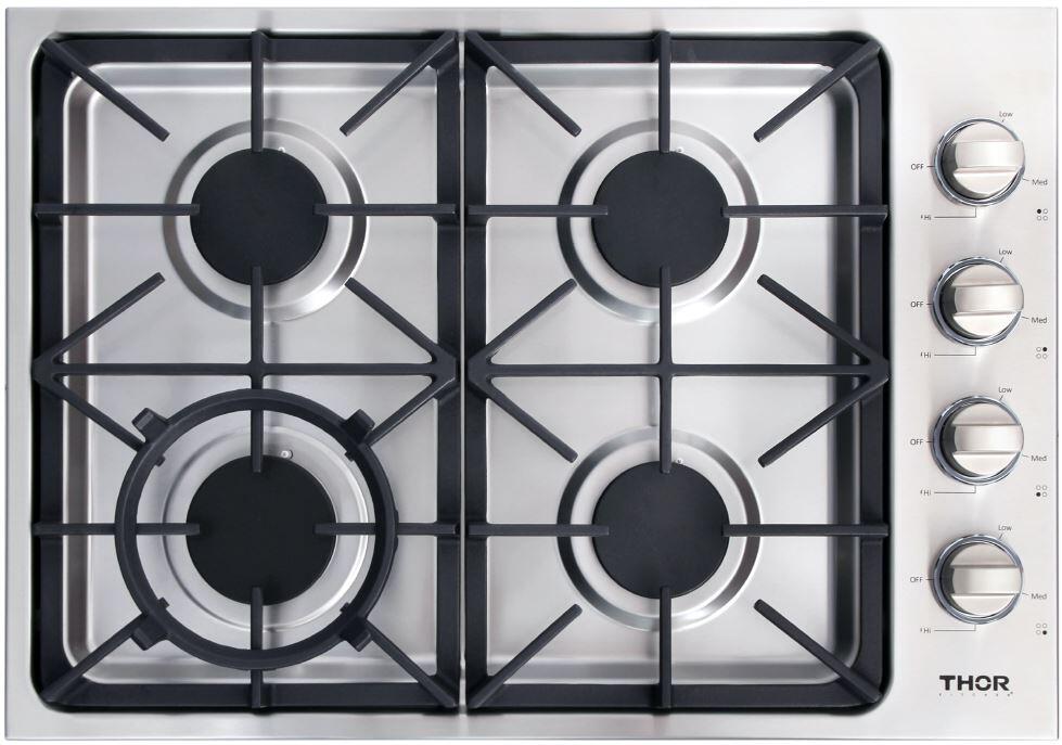 THOR 30 in. Drop-in Propane Gas Cooktop in Stainless Steel, TGC3001LP