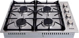 THOR 30 in. Drop-in Propane Gas Cooktop in Stainless Steel, TGC3001LP