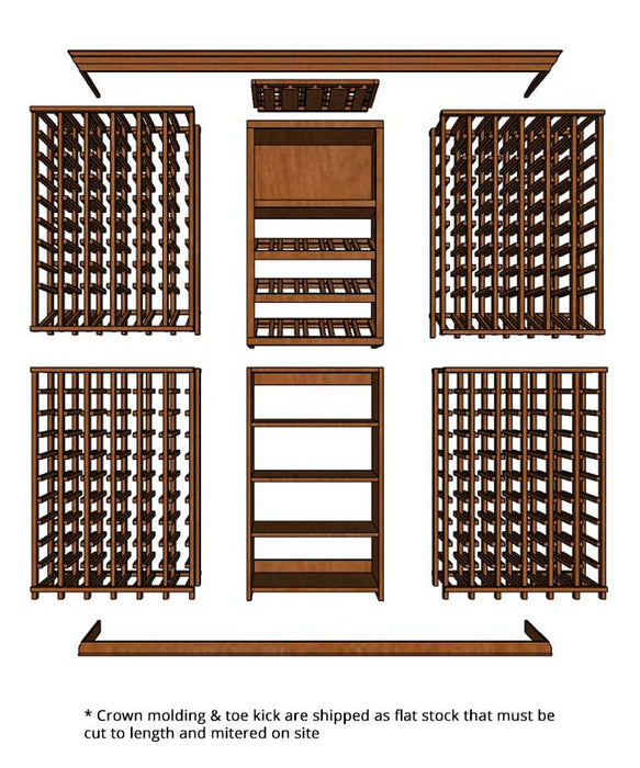 7 Foot Wine Cellar - 320 Bottle Capacity