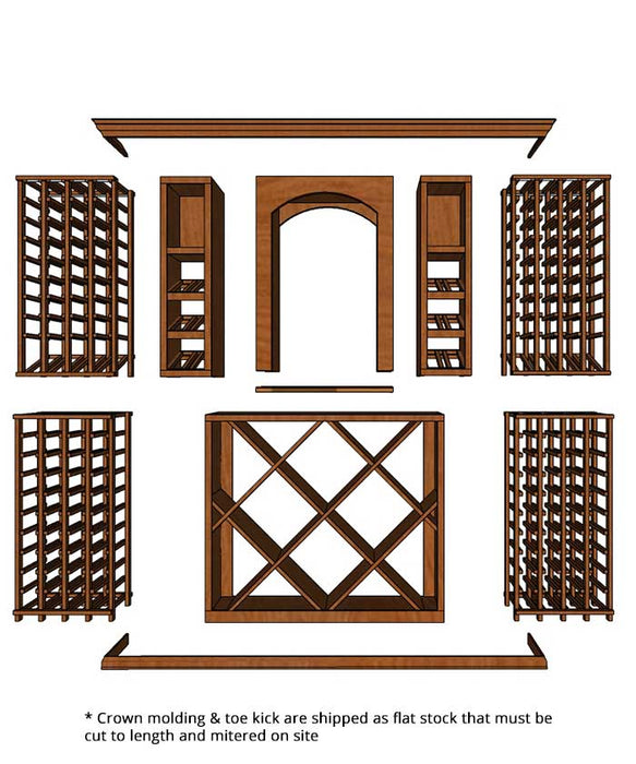 7 Foot Wine Cellar - 306 Bottle Capacity