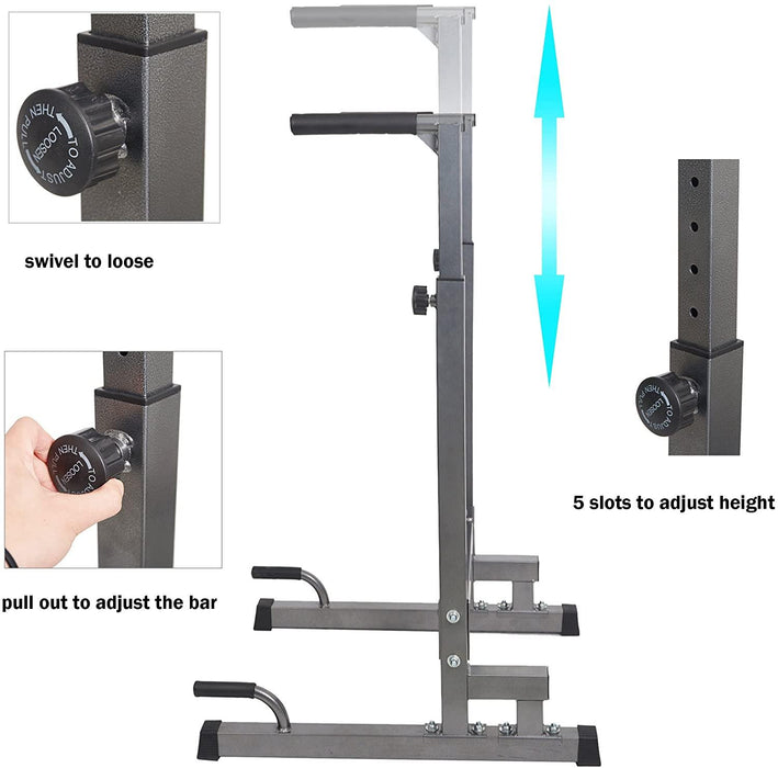 Multi-Function Power Tower Pull Up Dip Station Exercise Equipment For Home Gym