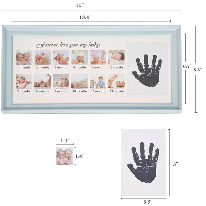 Baby Picture Frame Handprint Keepsake Photo Frames 12 Photo Moments Frame