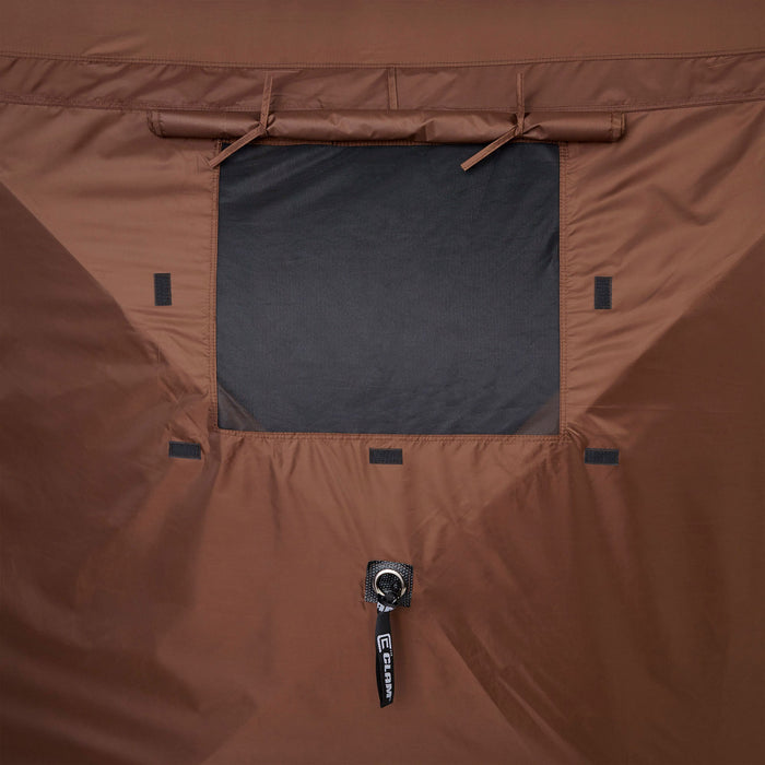 CLAM Quick-Set Pavilion 12.5 x 12.5 Foot Portable Outdoor Canopy Shelter, Brown