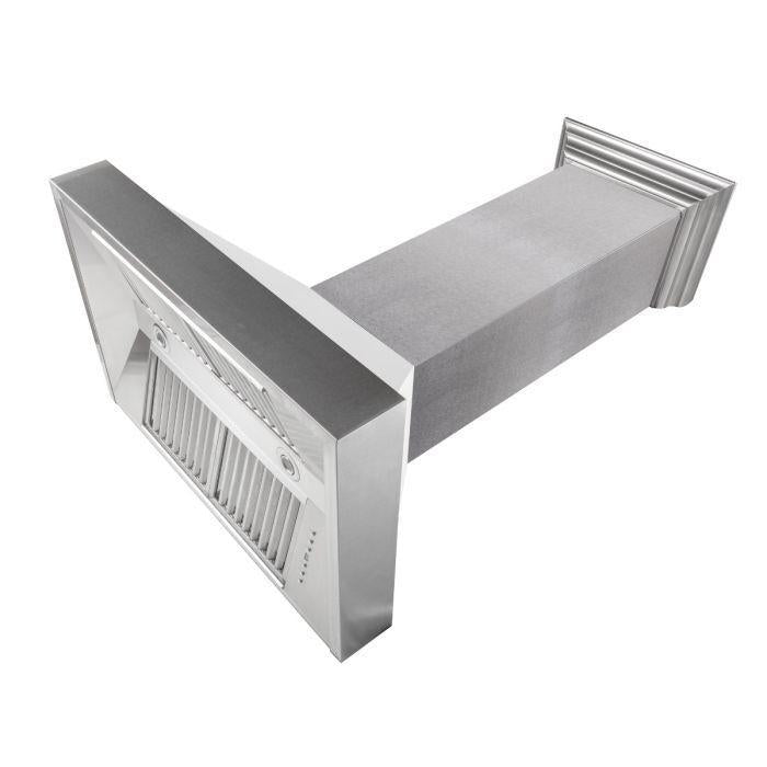 ZLINE 36 in. DuraSnow® Finish Range Hood with White Matte Shell, 8654WM-36