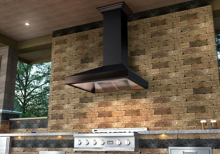 ZLINE 36 in. Oil-Rubbed Bronze Wall Range Hood 8667B-36, 24 in. depth