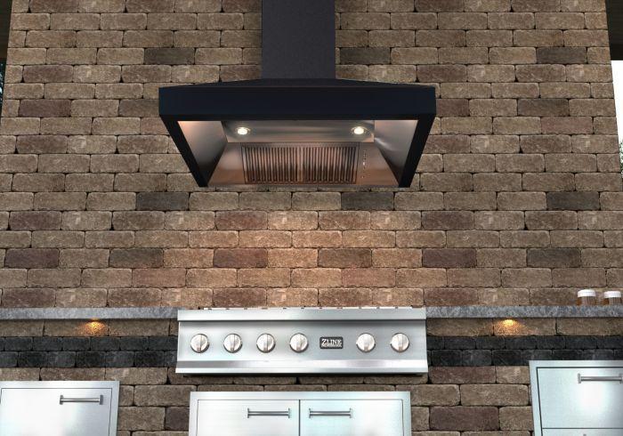 ZLINE 36 in. Oil-Rubbed Bronze Wall Range Hood 8667B-36, 24 in. depth