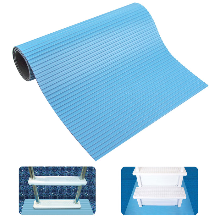 Hydrotools by Swimline Protective Ribbed Ladder Mat/In-Pool Step Pad, 9" x 36"