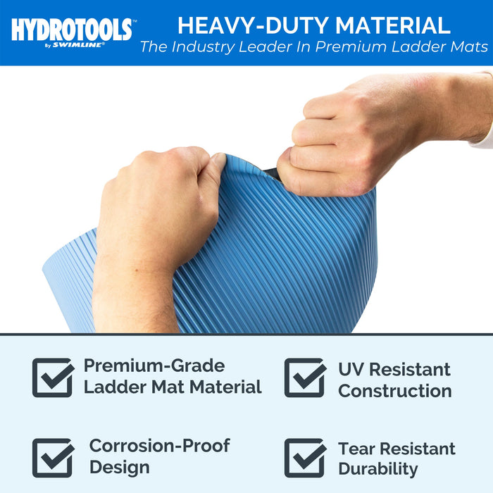 Hydrotools by Swimline Protective Ribbed Ladder Mat/In-Pool Step Pad, 9" x 36"