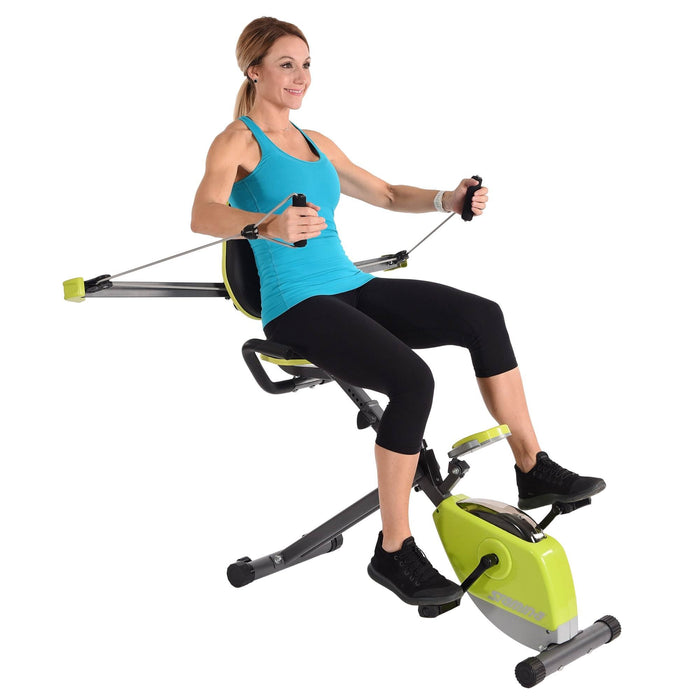 Stamina Wonder Stationary Portable Magnetic Resistance Training Exercise Bike