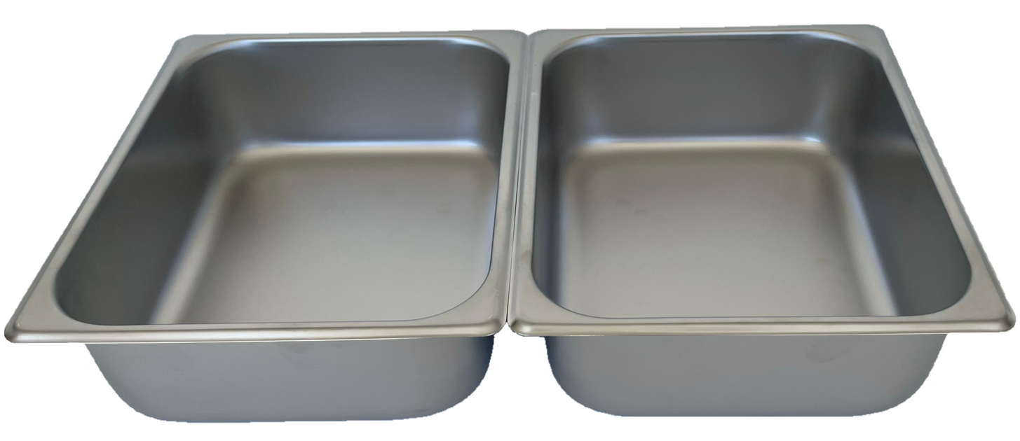 Costway 2 Packs Chafing Dish 9 Quart Stainless Steel Rectangular Chafer Full Size Buffet, 1 Unit