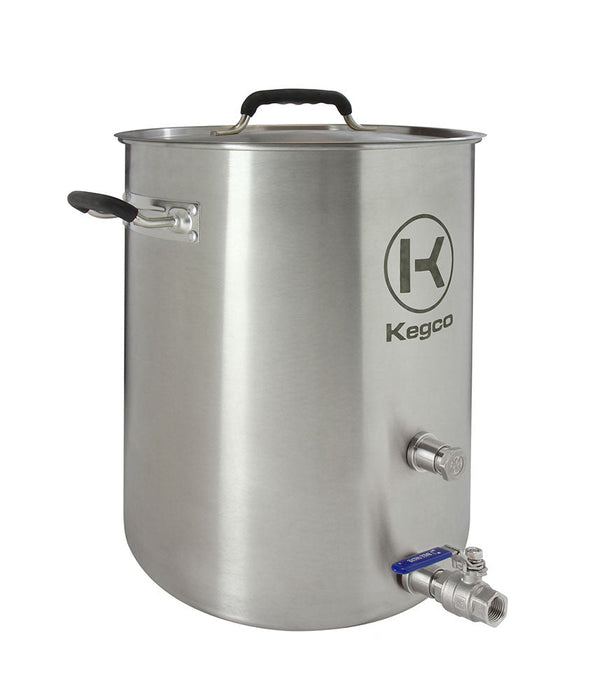 8 Gallon Brew Kettle with Plug and 2-Piece Ball Valve