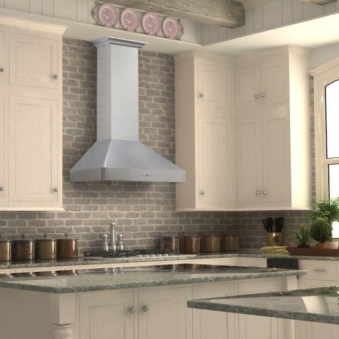 ZLINE 30 in. Wall Range Hood, DuraSnow® Finished, Stainless Steel, 8KF2S-30