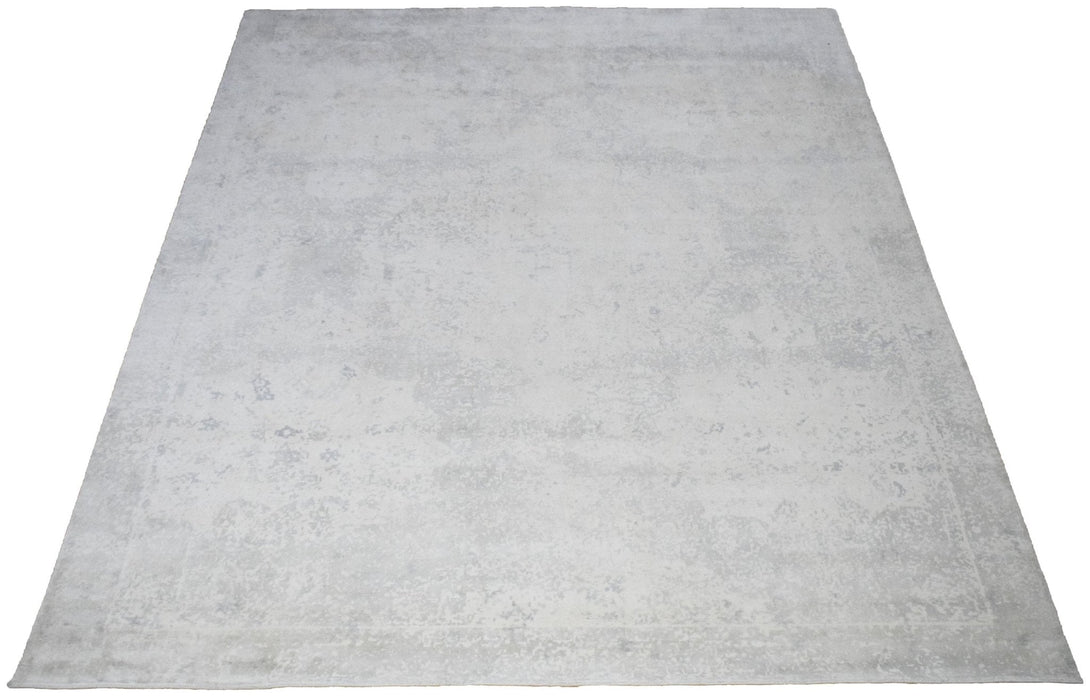 8x10 Rug, Abstract Ivory Rug made with Viscose Art Silk, Living, Dinning and Bedroom Rug | TRD005QT810