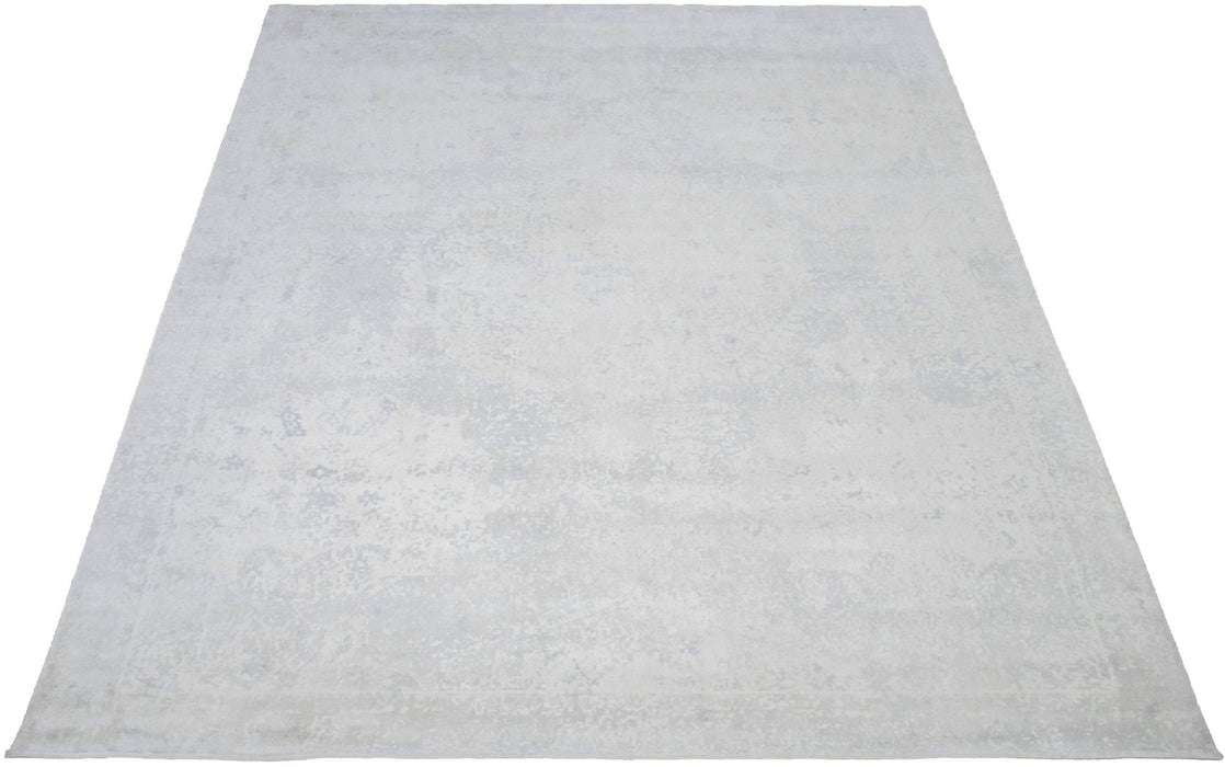 8x10 Rug, Abstract Ivory Rug made with Viscose Art Silk, Living, Dinning and Bedroom Rug | TRD005QT810
