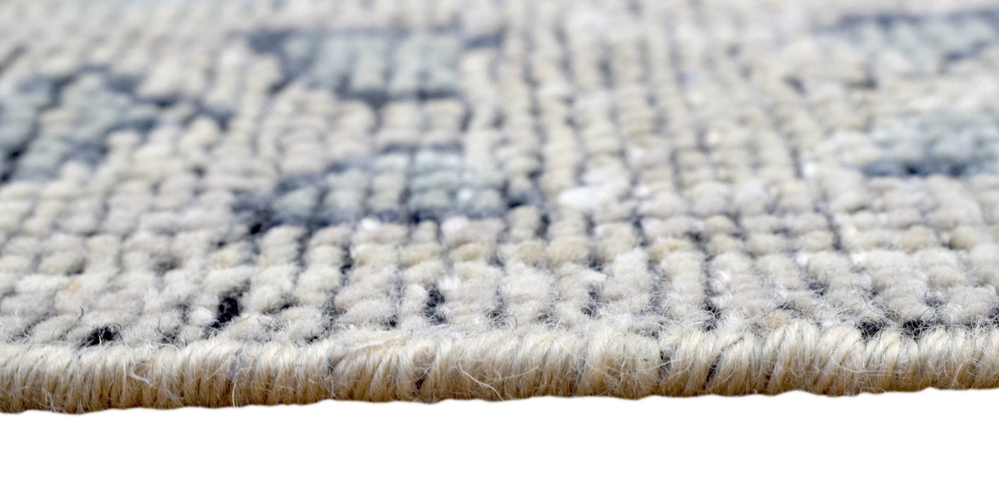Silver and Charcoal 8'x10' Rug | Modern Handmade Wool Area Rug | The Rug Decor |TRD2142810
