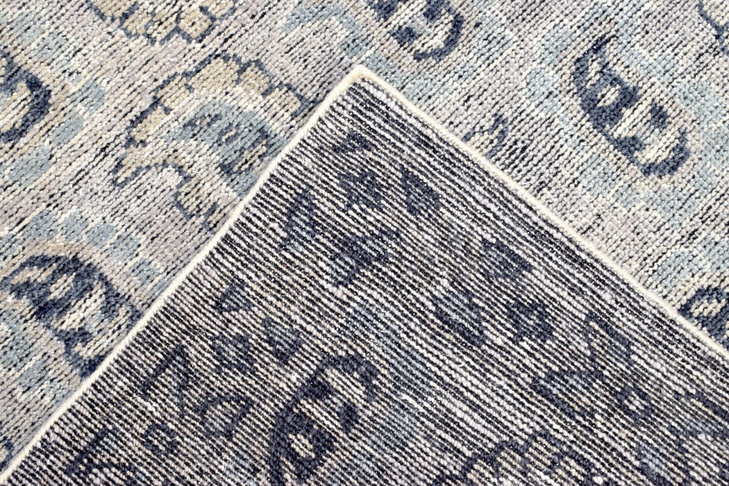 Silver and Charcoal 8'x10' Rug | Modern Handmade Wool Area Rug | The Rug Decor |TRD2142810