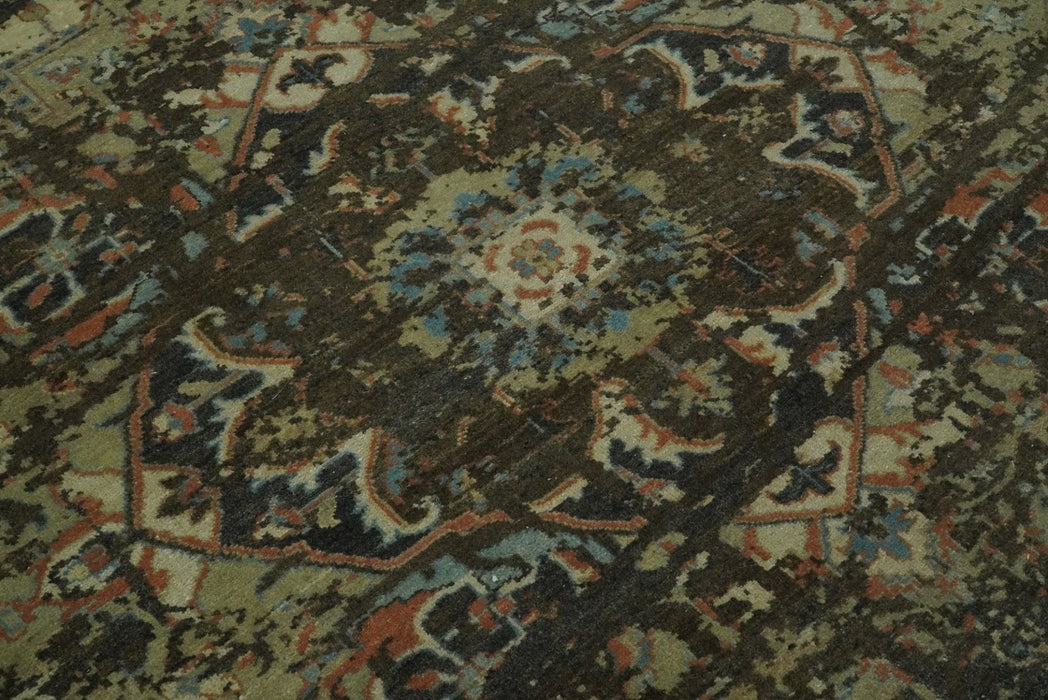 8x10 Rug | Modern Heriz Serapi Handmade Wool Area Rug | TRD1684810