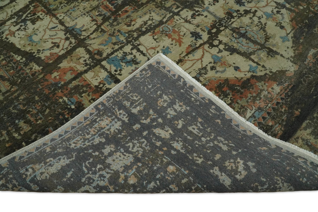 8x10 Rug | Modern Heriz Serapi Handmade Wool Area Rug | TRD1684810