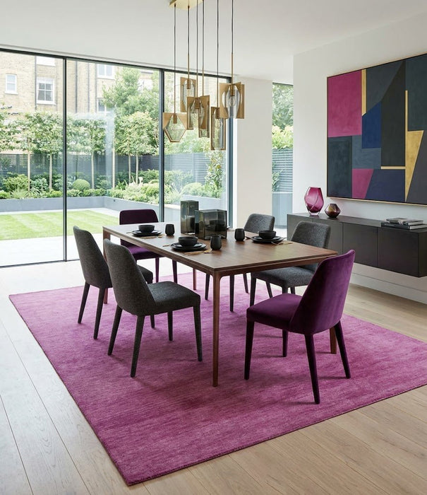 8x10 Solid Purple Woolen Hand Tufted wool area Rug