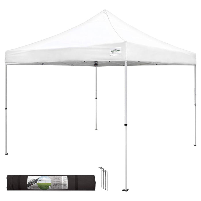 Caravan Canopy M Series Pro 2 10 x 10 ft Straight Leg Pop-Up Canopy Tent, White