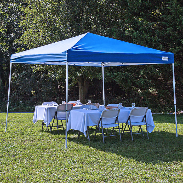 Caravan Canopy Pop-Up Tent V Series 2 12 x 12 ft Slanted Leg Instant Shade, Blue