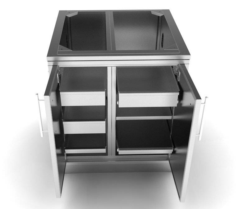 Sunstone 30″ Weather Sealed Dry Storage Pantry with Multi-Drawers and shelves – SBC30DSPC