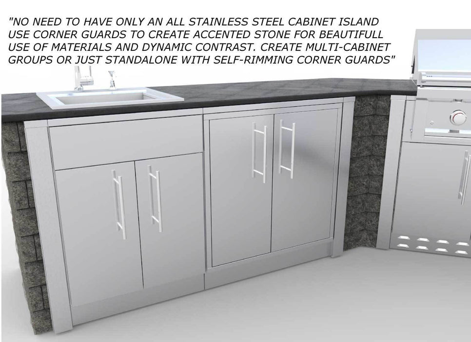 Sunstone 3″ End Corner Guard Panel for Left Side of Base Cabinets – SCC3ENDSPL