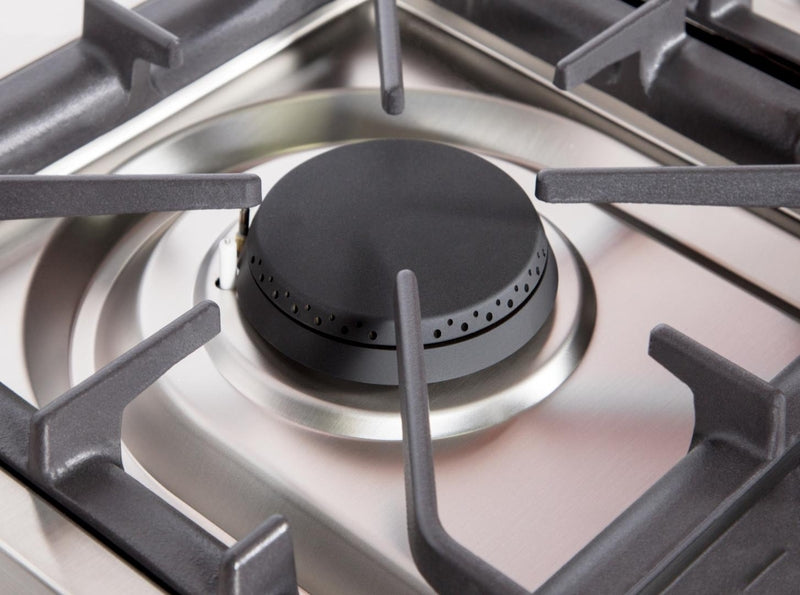 ILVE Majestic II 48" Dual Fuel Natural Gas Range in White with Chrome Trim, UM12FDNS3WHC