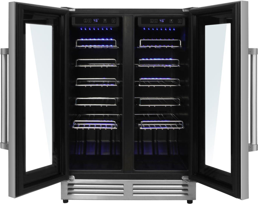 THOR Kitchen Package - 36" Gas Range, Range Hood, Refrigerator with Water and Ice Dispenser, Dishwasher, Wine Cooler, AP-ARG36-C-8