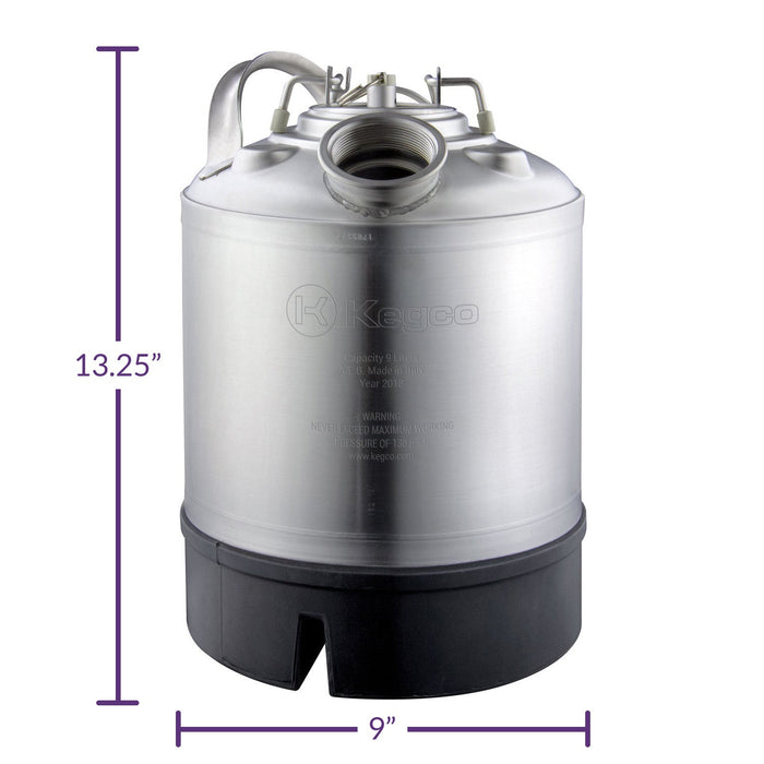 9 Liter Keg Beer Cleaning Can with D System Valve