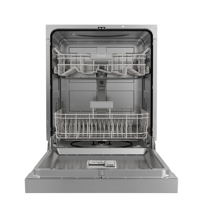 THOR Contemporary Package - 36" Gas Range, Range Hood, Refrigerator, Dishwasher and Microwave, THOR-AP-ARG36-A83