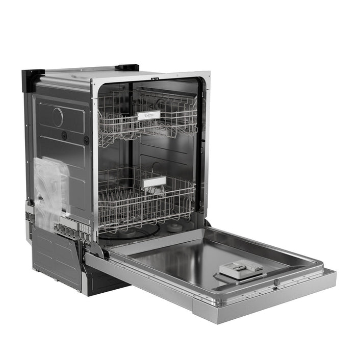 THOR Contemporary Package - 36" Gas Range, Refrigerator, Dishwasher and Microwave, THOR-AP-ARG36LP-B77