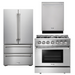 THOR Kitchen Package - 36" Propane Dual Fuel Range, Dishwasher, Refrigerator, AP-HRD3606ULP-2