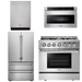 THOR Kitchen Package - 36" Propane Dual Fuel Range, Microwave, Refrigerator, Dishwasher, AP-HRD3606ULP-6
