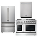 THOR Kitchen Package - 48 inch Propane Dual Fuel Range, Refrigerator, Dishwasher, AP-HRD4803ULP-2