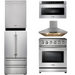 THOR Kitchen Package - 30 inch Electric Range, Range Hood, Microwave, Refrigerator, Dishwasher, AP-HRE3001-7