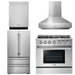 THOR Kitchen Package - 36" Gas Range, Range Hood, Refrigerator, Dishwasher, AP-HRG3618U-W-2