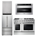 THOR Kitchen Package - 48" Gas Range, Refrigerator, Dishwasher, Microwave, AP-HRG4808U-6