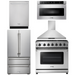 THOR Kitchen Package - 36" Propane Gas Range, Range Hood, Microwave, Refrigerator, Dishwasher, AP-LRG3601ULP-7