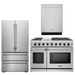 THOR Kitchen 48" Propane Gas Range, Refrigerator, and Dishwasher Package, AP-LRG4807ULP-2