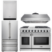 THOR Kitchen 48" Propane Gas Range 4 Piece Package, AP-LRG4807ULP-3