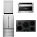 THOR Kitchen Package - 36" Induction Cooktop, Microwave, Refrigerator, Dishwasher, AP-TIH36-6