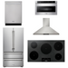 THOR Kitchen Package - 36" Induction Cooktop, Range Hood, Microwave, Refrigerator, Dishwasher, AP-TIH36-7