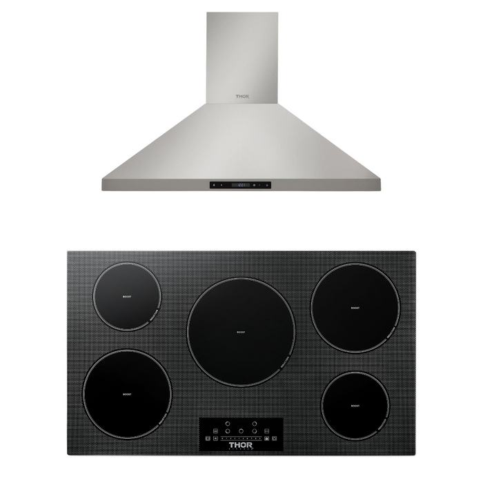 THOR Kitchen Package - 36" Induction Cooktop, Range Hood, AP-TIH36