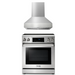 THOR Kitchen Package - 30" Elecric Range, Range Hood, AP-TRE3001-W