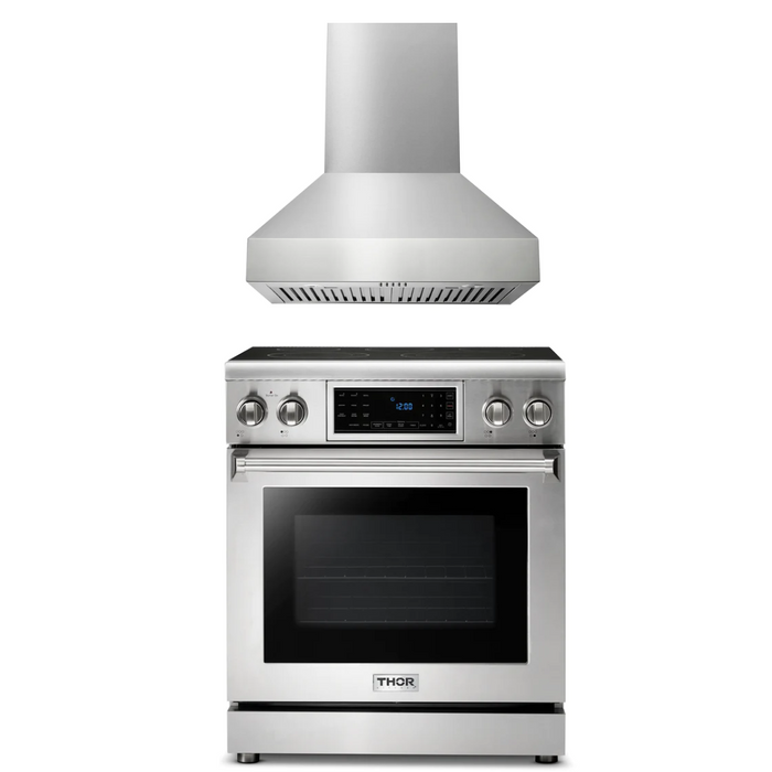 Thor Kitchen Package - 30" Elecric Range, Range Hood, AP-TRE3001-W