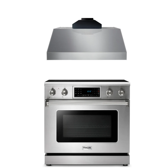 Thor Kitchen Package - 36" Electric Range, Range Hood, AP-TRE3601-C