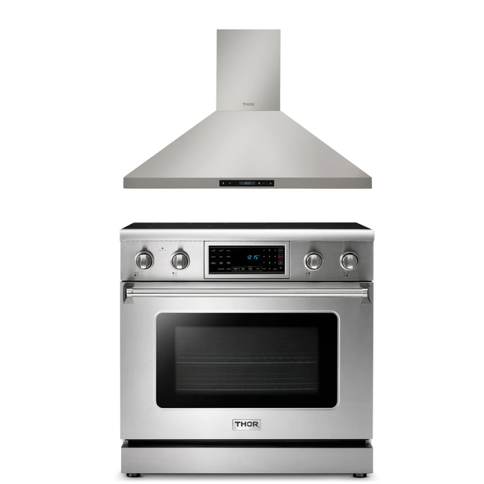 Thor Kitchen Package - 36" Electric Range, Range Hood, AP-TRE3601