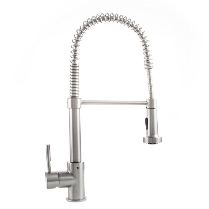 ZLINE Apollo Pull Down Spring Single Handle Kitchen Faucet in Brushed Nickel (APL-KF-BN)