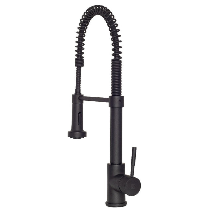 ZLINE Apollo Pull Down Spring Single Handle Kitchen Faucet in Matte Black (APL-KF-MB)